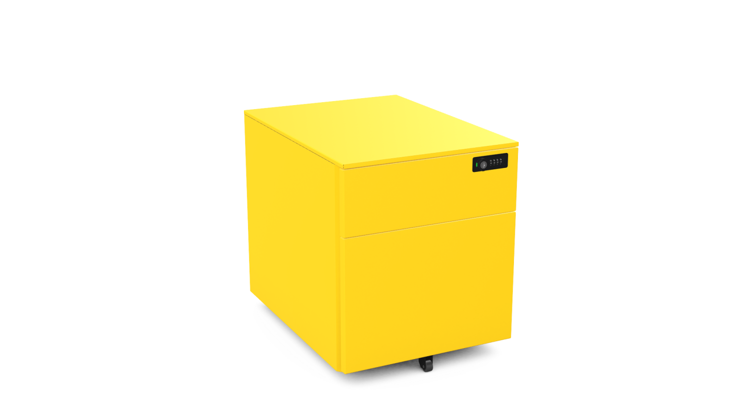 Silverline Pedestals on wheels 1 Personal +1 Filing Drawer H 50.5cm W 42cm D 57cm  PDUD55SD-Config PDUD55SD-Config